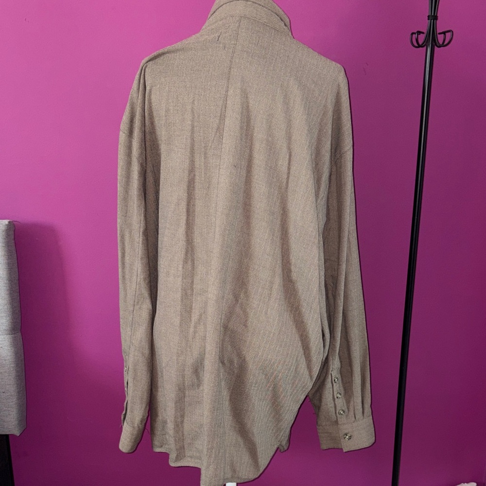 MENS Eight 732 Tan Button-Front Field Jacket with Patch - Picture 6 of 6
